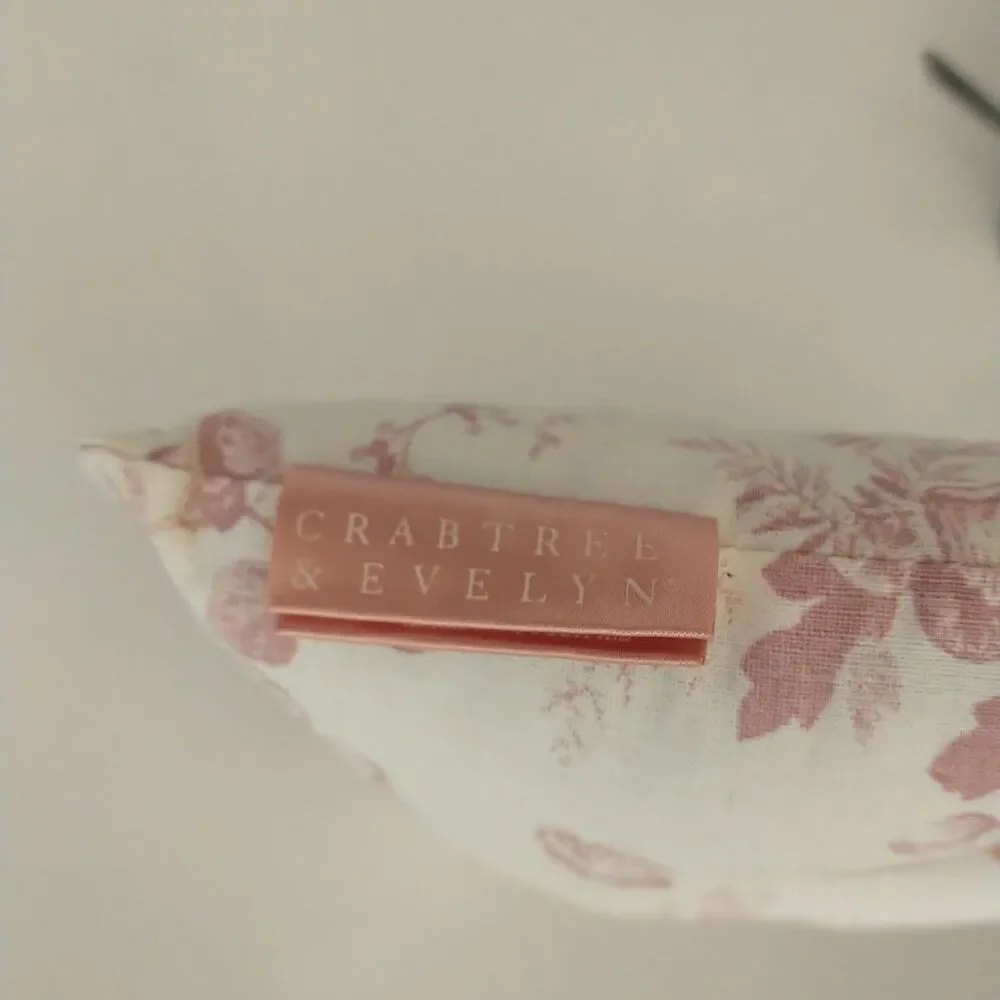 Crabtree&Evelyn Sachet Pillows Decor Pink Cabbage Rose Toile Wedding Ring*READ